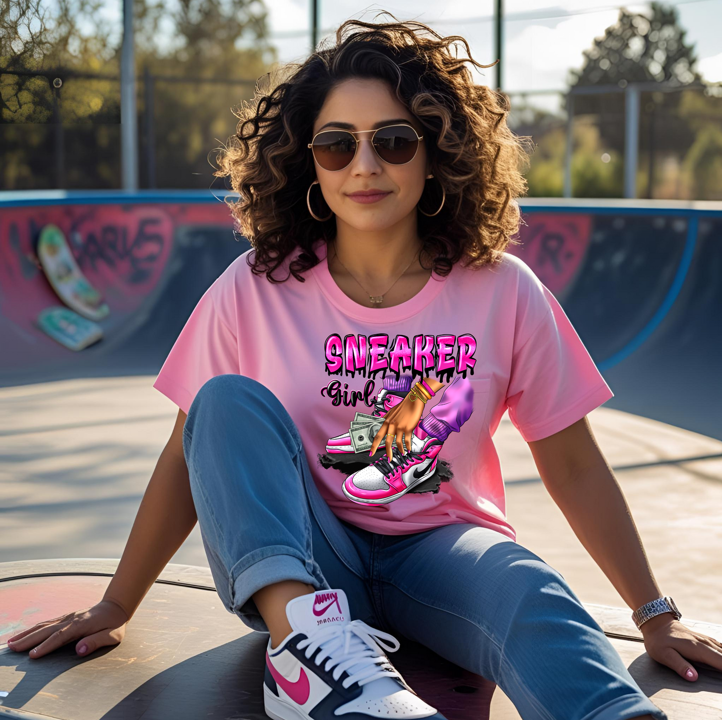 Sneaker Girl Graphic Shirt