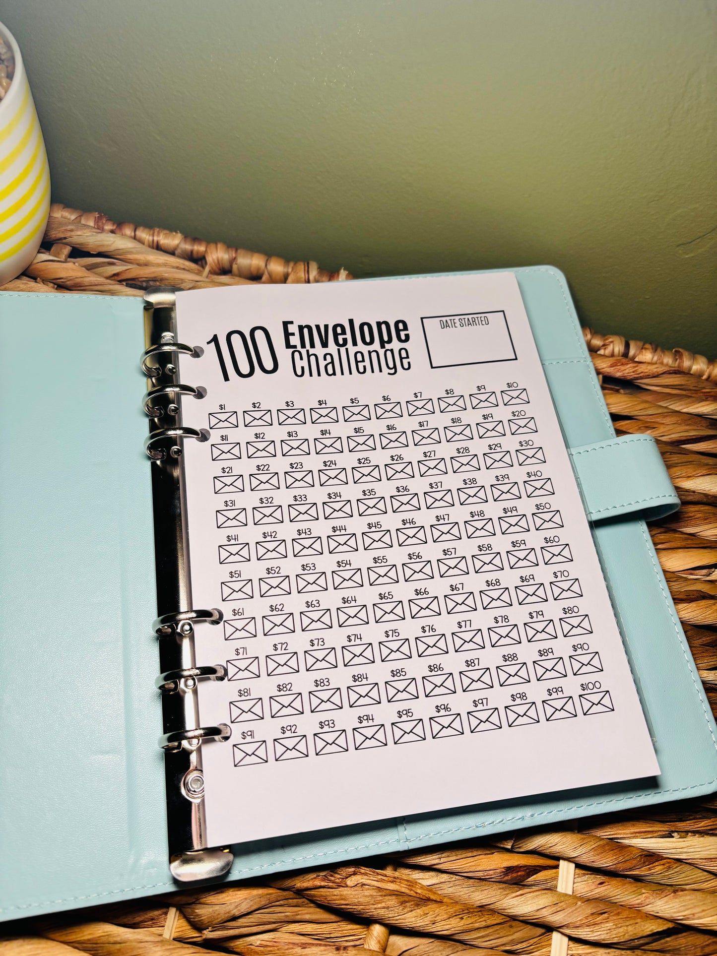 100 Envelope Savings Challenge